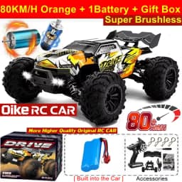 Oike 4WD Remote Control Car 40KM/H 50KM/H 80KM/H High Speed Racing Drift Truck Radio Off Road 4X4 Super Brushless Fast RC Buggy