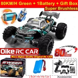 Oike 4WD Remote Control Car 40KM/H 50KM/H 80KM/H High Speed Racing Drift Truck Radio Off Road 4X4 Super Brushless Fast RC Buggy
