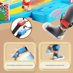 Wireless Motion Sensing Racing Board Wireless Body Sensing Competition Running Table Game Toy Two-Person Competitive Motion Toys