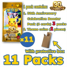 IN STOCK 100% Original Pokemon Cards 30th Anniversary Celebration Coin Set PTCG Simplified Chinese Version Collection Card Gifts