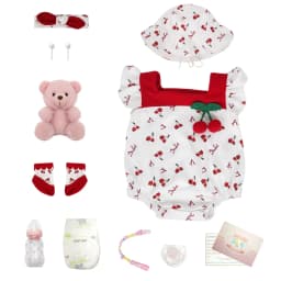 Brastoy Doll Reborn Baby Realistic Painted Girl 48cm Silicone Body with Brown Eyes, Shipped from Brazil