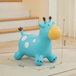 Inflatable Bouncy Horse Ride on Toy PVC Cartoon Hopping Horse Riding Toy Jumping Horse Toys for Kids Toddlers Baby Play Toys