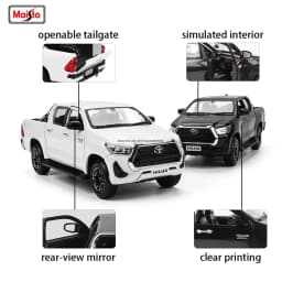 Maisto 1:27 New Toyota Hilux Highly-detailed die-cast precision model car Model collection gift