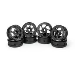 4Pcs 1.9 Inch Carbon Fiber Wheels Rim for 1/10 RC Car Crawler Capra SCX10 RR10 TF2 Element Enduro Gmade R1 Cheater Rigs 1.9S DIY