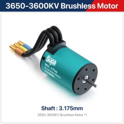 SKYRC Brushless Motor ESC Combo FuriaX Supa 3650 Motor 60A ESC 2-3S LiPo 3.175mm Shaft For 1/10 Touring Buggy Short Course Truck