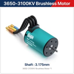 SKYRC Brushless Motor ESC Combo FuriaX Supa 3650 Motor 60A ESC 2-3S LiPo 3.175mm Shaft For 1/10 Touring Buggy Short Course Truck