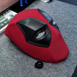 Deadpool 3 Cosplay Mask ring Remote Control Headgear With Lighting And Music Wade Winston Wilson Cosplay Masks with Face Shell