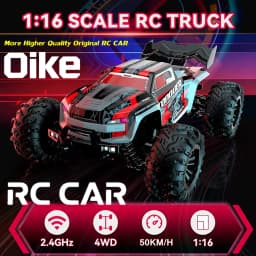 Oike 4WD 1:16 80KM/H Super Brushless 50KM/H Brushed RC Car 4x4 Off Road Remote Control High Speed Drift Racing Truck Buggy Toy