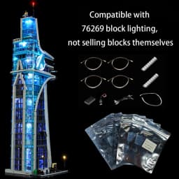LYBMTWF LED Lighting Kit Compatible with Lego 76269 Tower Battle Buiding Blocks (NOT Include The Model Bricks)