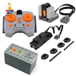 Technical MOC 88002 Train Motor Kit with IR Remote Control Compatible for 10219/10254 PF Models