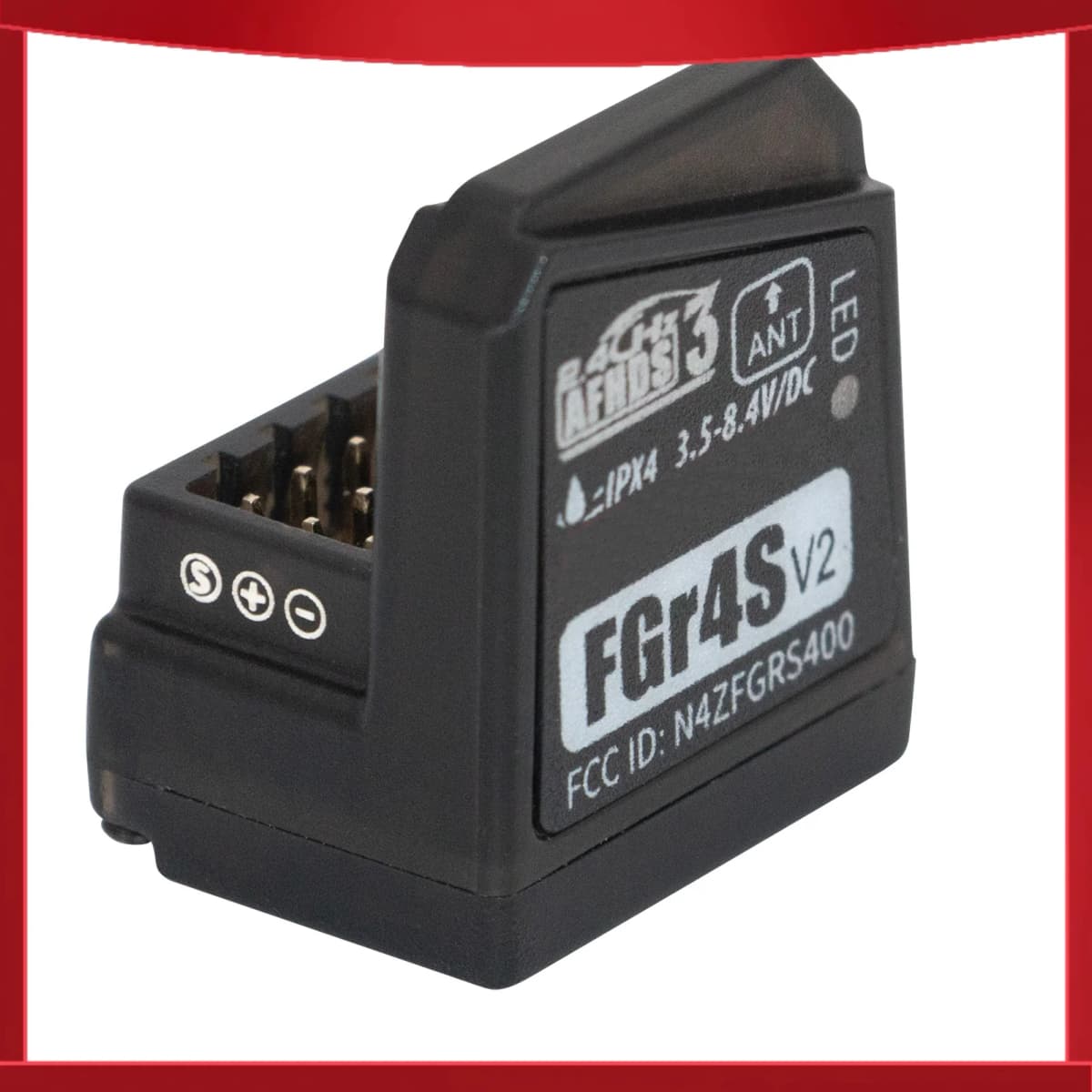 Flysky FGR4S V2 Receiver AFHDS 3 Built-in Single-Antenna Bidirectional PWM /PPM / IBUS Output Receiver