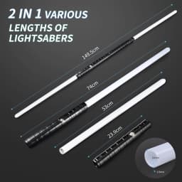 RGB EMetal Lightsaber Dueling Smooth Swing Sword Sabre De Luz 14 Color Changing with Sounds Flashing Toy