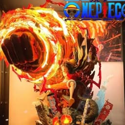 Hot One Piece Gk Anime Figure Luffy With Led Toys Gear 3 Figurine Red Roc Pvc Statue Collectible Model Decoration Birthday Gift