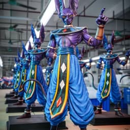 New Jt Statue Dragon Ball Beerus Action Figures 53cm Destruction Of God Anime Peripheral Art Play Ornaments Gifts
