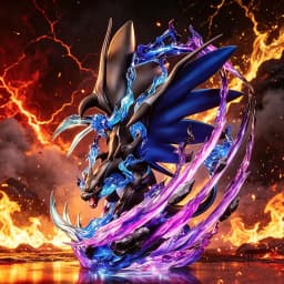 24cm/9.44in Anime Pokemon Figure Charizard X Action Figures Pvc Statue Desktop Ornamen Collection Model Toys Gifts