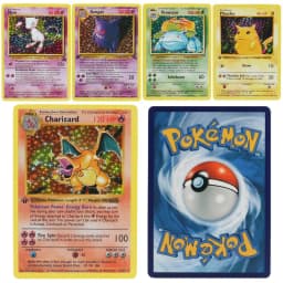 151Pcs/box 1996 year 1st Edition Pokémon card Rare Charizard Pikachu Mewtwo Blastoise Collecting card toys English version
