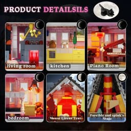 1349 PCS Coralines Building Block Set Pink Palace Model Apartment Ideas Movie Architecture Toy for Boys and Girls Christmas Gift