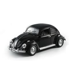 1:18 Scale Beetle 1955 Model Toy Cars Alloy Diecasting Doors Opened Sound Light Pull Back Miniature Vehicles for Children Gifts