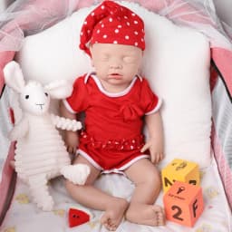 IVITA Beautiful Painted Realistic Silicone Reborn Baby Dolls Shipped from Brazil Warehouse for Children Christmas Gift