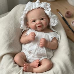 Aizwa1 13 Inch Handmade Vivienne Soft Touch Silicone Newborn Baby Girl Doll bebe reborn de silicona