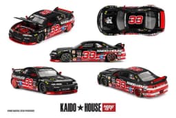 Kaido House x Mini GT 1:64 2000 (KPGC10) Cortez V1/T1 KAIDO RADVAN V1 / R33 Black Kaido Cat Die-Cast Car Models Gifts