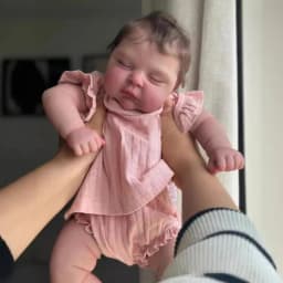 49cm Reborn Baby Doll Felicia Lifelike Hand Rooted Hair Reborn Dolls Lovely Baby Doll Gift For Children