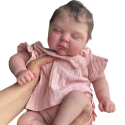 49cm Reborn Baby Doll Felicia Lifelike Hand Rooted Hair Reborn Dolls Lovely Baby Doll Gift For Children