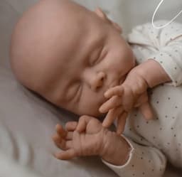 19inch Unpainted Reborn Doll Kit Christopher Unfinished Unassembled DIY Doll Parts with Cloth Body for Artists