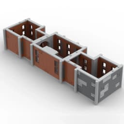 417PCS Famous Movie Building Blocks Extra Floor For The Set MOC-76294 Architecture Diorama Technology Bricks MOC-200482