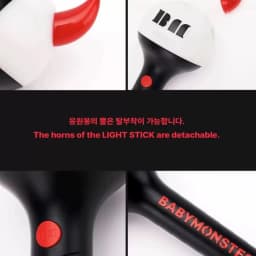 Kpop BABYMONSTERS Official Lightstick with Bluetooth BAEMON Concert Hand Lamp Light Stick for Fans RORA ASA RUKA Fluorescent