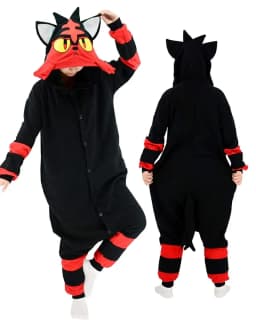Pajamas Onesie Litten Kigurumi Cat Anime Pijama Jumpsuit Halloween Christmas Cosplay Costume Party Outfit