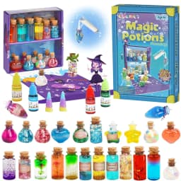 DIY Fairy Magical Potions Kit for Kids Potion Making Set Fairy Potion Bottles Craft Toy Science Set Magic Kits(24pcs))