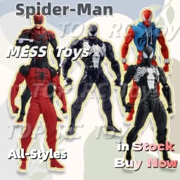 Mess Toys All-Styles Venom Anime Action Figure Black Spider Man Lethal Neighbor Genuine Toys Birthday Gift For Adult Collection