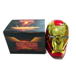 2026 New Iron Man Helmet 1:1 Electric Wearable Voice Control Anime Peripheral Model Collectible Prop Adult Role‑Play Birthday Gi
