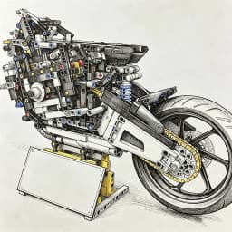 1920PCS MOC Technical M1000RR Motorcycle Building Blocks Collectible Display Motorbike Model Assembly Toy Birthday Gift for Boys