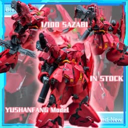 【IN STOCK】YUSHANFANG Model Amplified RG SAZABI Action Figures MSN-04 Anime Figure 1/100 Scale Assembly Model Kit Plastic Toys