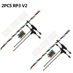RadioMaster RP3 V2 ExpressLRS Receiver 2.4GHz Dual Antenna Diversity 100mW Telemetry TCXO Long Range CRSF RX for FPV Quadcopters