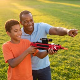 3.0 Upgraded Fun Shooting Salt Gun with Aiming Lens Design, Comfortable and Smooth Trigger Operation Safe Mosquito Repellent Toy