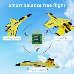Oike RC Airplane EPP Foam Aircraft Remote Control Plane SU35 Fighter Easy Fly Helicopter Drone with Night Lights Glider Toy Gift