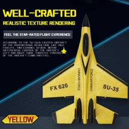 Oike RC Airplane EPP Foam Aircraft Remote Control Plane SU35 Fighter Easy Fly Helicopter Drone with Night Lights Glider Toy Gift