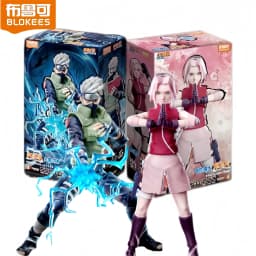 BLOKEES Naruto Shippuden Champion Class Model Kit Hatake Kakashi Haruno Sakura Collectible Action Figure Anime Gift For Fans