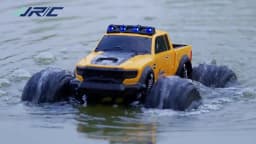 2.4G Land&Water RC Car Waterpoof 4WD Full Proportional Remote Control Off-Road Climbing Amphibious Truck Car Toys for Kids C8816