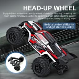 1/16 RC remote-controlled Car, 50 km/h, 2.4G, 4-wheel drive, off-road, high-speed, hobby toy, off-road remote-controlled trucks for children