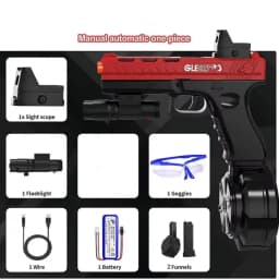 Automatic Shooting Airsoft Pistol Toy Gun Hydrogel Electric Paintball Gun for Adults Boys Outdoor Cs Shooting Gamehoot