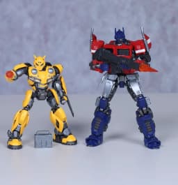 In stock Blokees Champion Class Transformers Bumblebee Movie Optimus Prime Bumblebee Blitzwing Assembled Action Figure Model