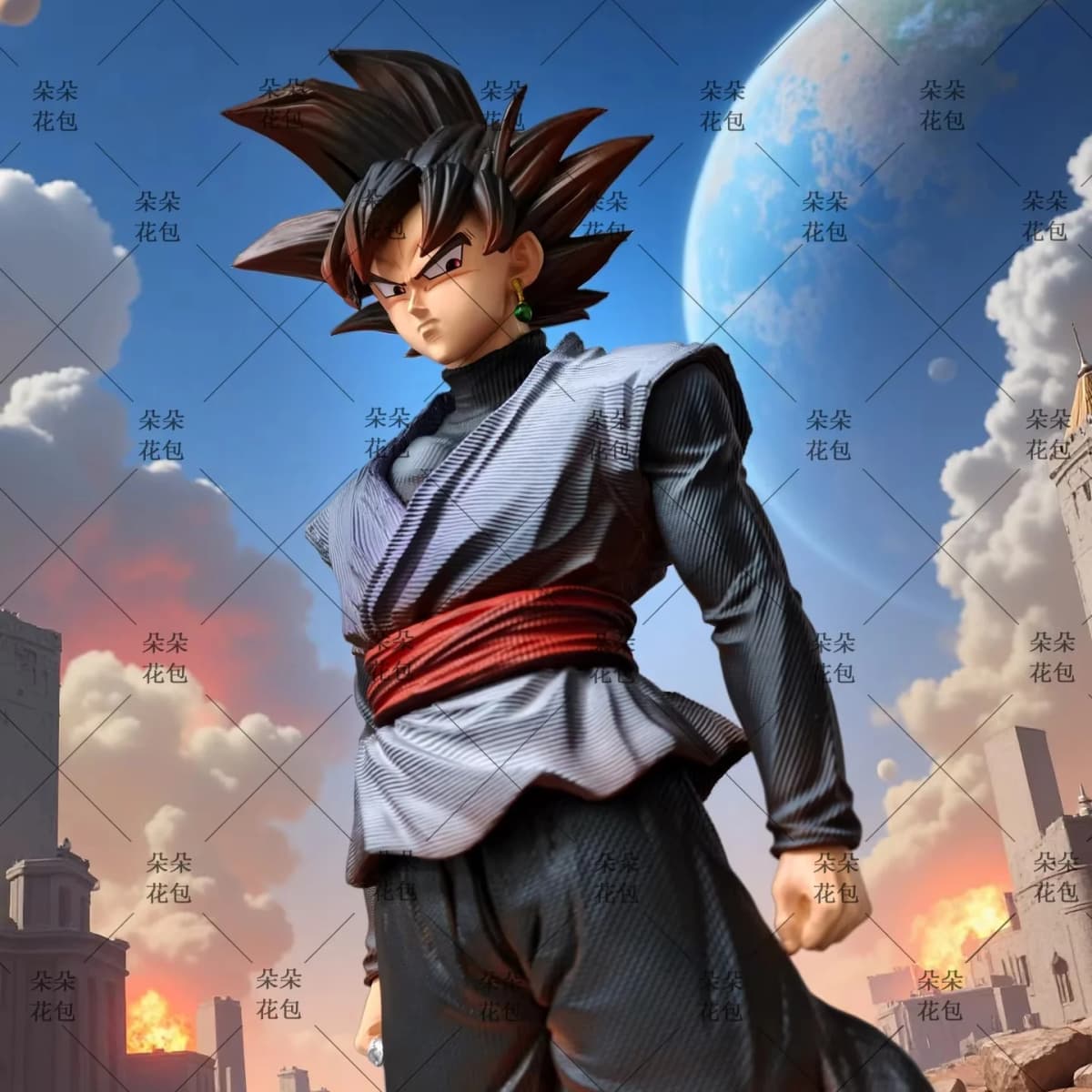 Jt Studio Dragon Ball Super Goku Black Rose Statue Anime Collectible Figure Desktop & Pc Case Display Decor Perfect Gifts Fan