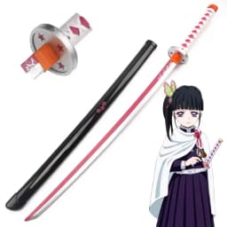 104cm Demon Slayer Kokushibo Katana Anime Kimetsu No Yaiba Cosplay Prop Ninja Real Size Japanese Katana Samurai Sword Wood Toy