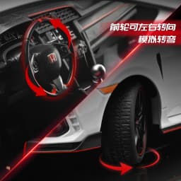 Large Size 1:18 HONDA CIVIC TYPE-R FK8 Hatchback Alloy Sports Car Model Diecasts Metal Track Racing Car Vehicles Model Kids Gift