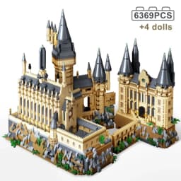 Micro Particles Building Blocks Magic Castle Blocks Magic School Palace Model Children Assembly Toys Birthday Christmas Gifts