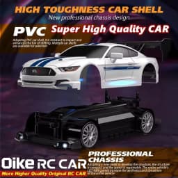 Oike 4WD Remote Control Drift Car 1:24 Mini Remote Control Racing Car Model 2.4G Radio High Speed RC Car Boy Toy Gift